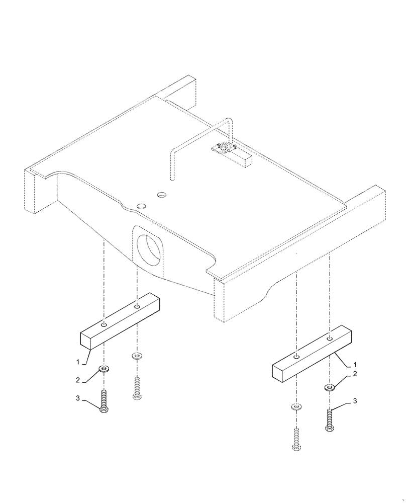 Схема запчастей Case 621G - (27.100.020) - REAR AXLE STOP, 8 DEG (27) - REAR AXLE SYSTEM