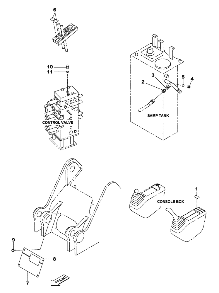 Схема запчастей Case CX135SR - (08-119) - HYDRAULIC CIRCUIT - PLUG, BLANK-OFF - OFFSET BACKHOE BOOM - OPTIONAL (08) - HYDRAULICS