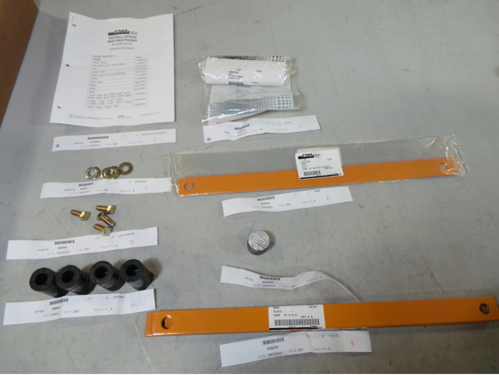 Схема запчастей Case 450C - (5-33) - KIT PHASE II IDLER (11) - TRACKS/STEERING