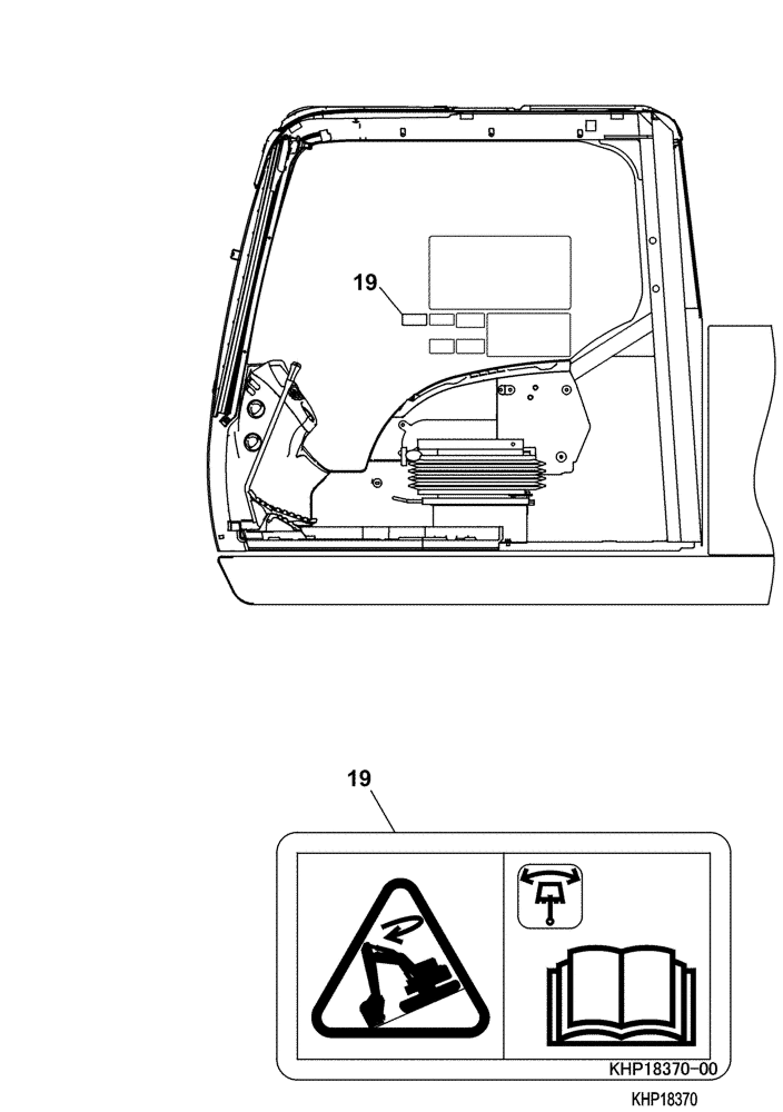 Схема запчастей Case CX350C - (09-067) - HYDRAULIC CIRCUIT - FREE SWING DECAL (ANZ) (09) - CHASSIS/ATTACHMENTS