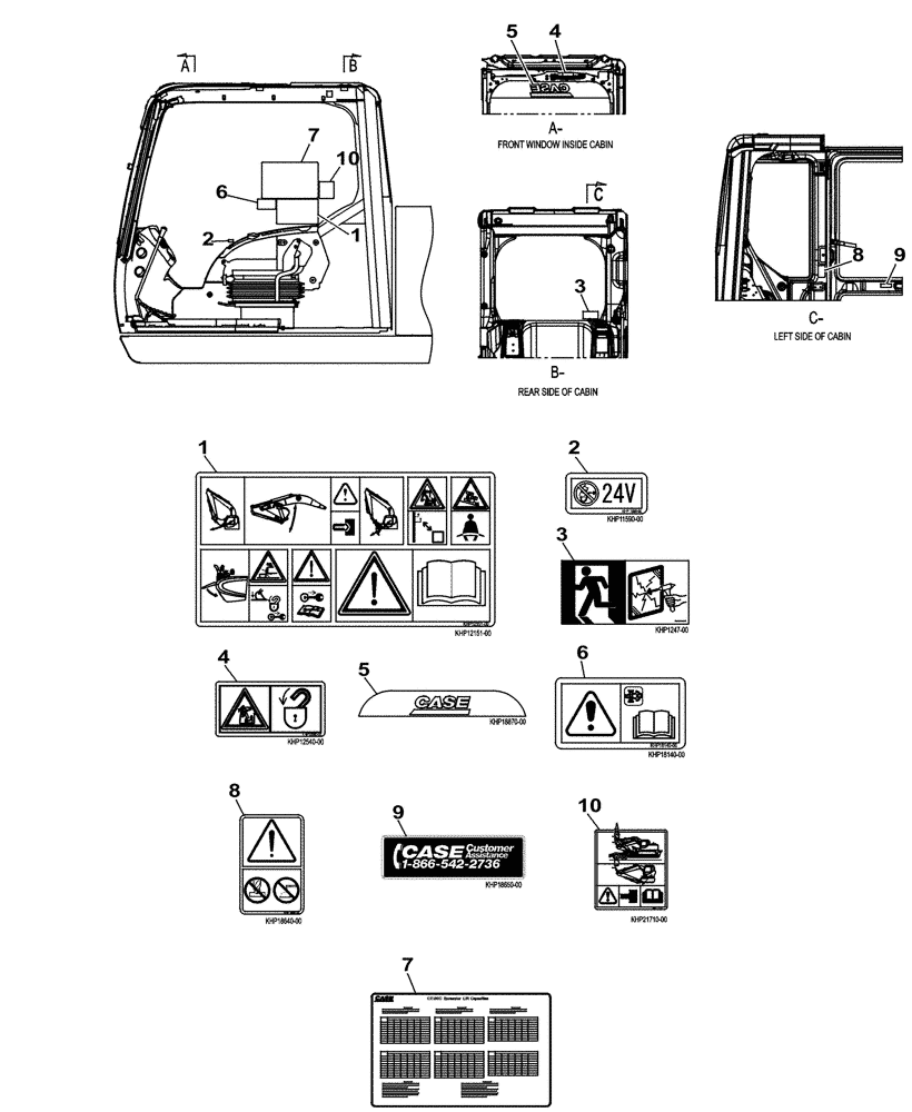 Схема запчастей Case CX130C - (90.108.AF[02]) - DECALS - NAMEPLATE (ANZ) (90) - PLATFORM, CAB, BODYWORK AND DECALS