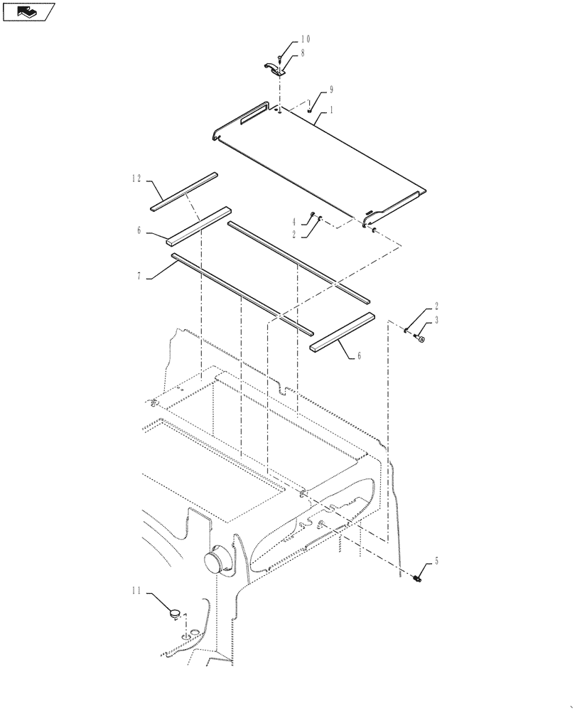 Схема запчастей Case 721G - (35.300.040[01]) - VAR - 782439 - CAB W/O AIR CONDITIONING COVERS (35) - HYDRAULIC SYSTEMS