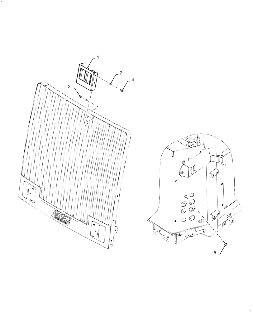 Схема запчастей Case 721G - (90.102.010[01]) - VAR - 402049, 424234 - NO CAMERA COVER (90) - PLATFORM, CAB, BODYWORK AND DECALS