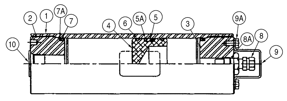 Схема запчастей Case 621D - (08-37) - ACCUMULATOR ASSY (08) - HYDRAULICS