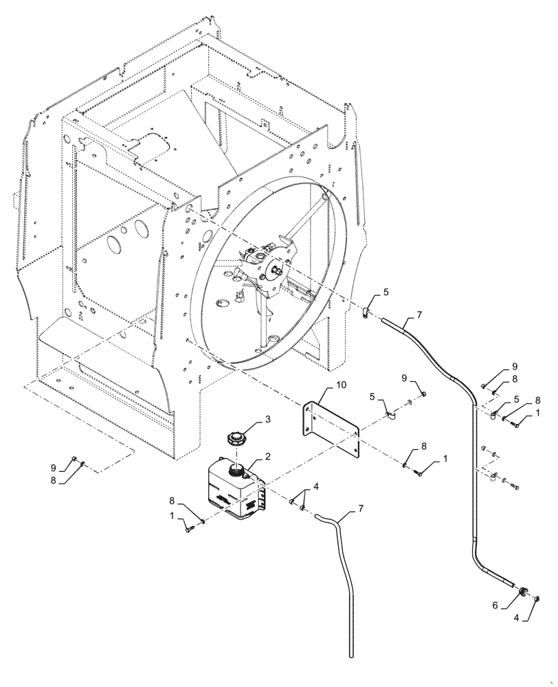 Схема запчастей Case 721G - (35.300.010[02]) - COOLANT RECOVERY SYSTEM (35) - HYDRAULIC SYSTEMS