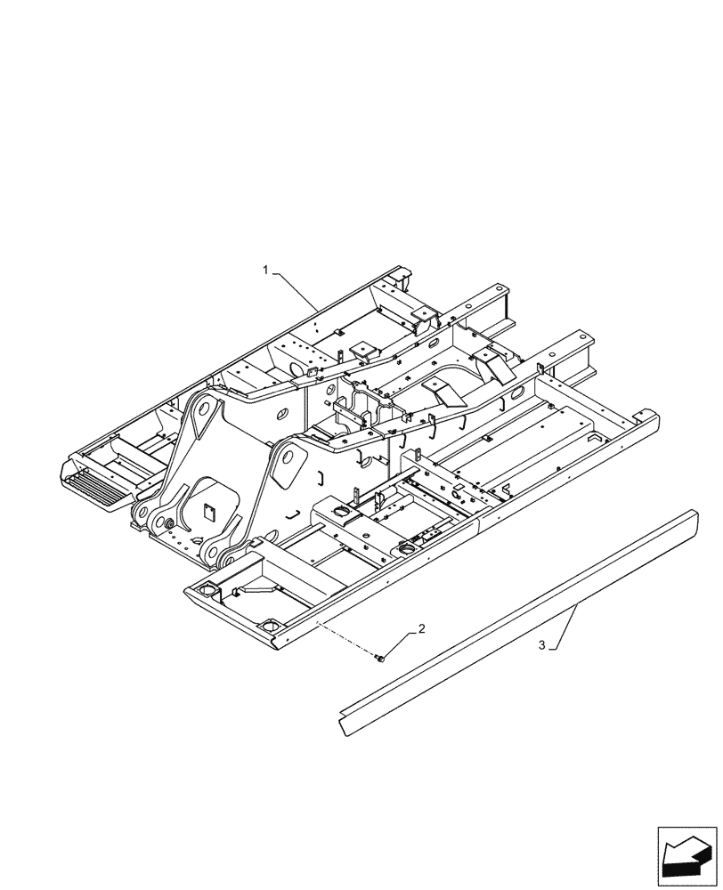 Схема запчастей Case CX350D LC - (39.101.AC[01]) - UPPER, FRAME (39) - FRAMES AND BALLASTING