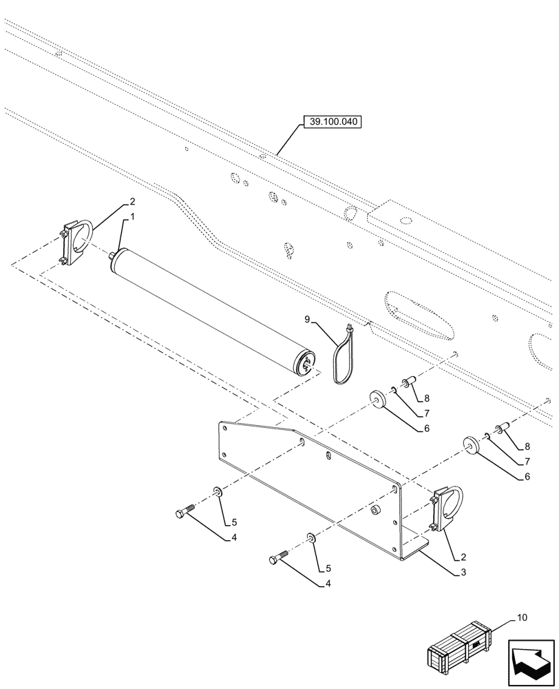 Схема запчастей Case 580N - (35.701.090) - VAR - 747873 - RIDE CONTROL, ACCUMULATOR (35) - HYDRAULIC SYSTEMS