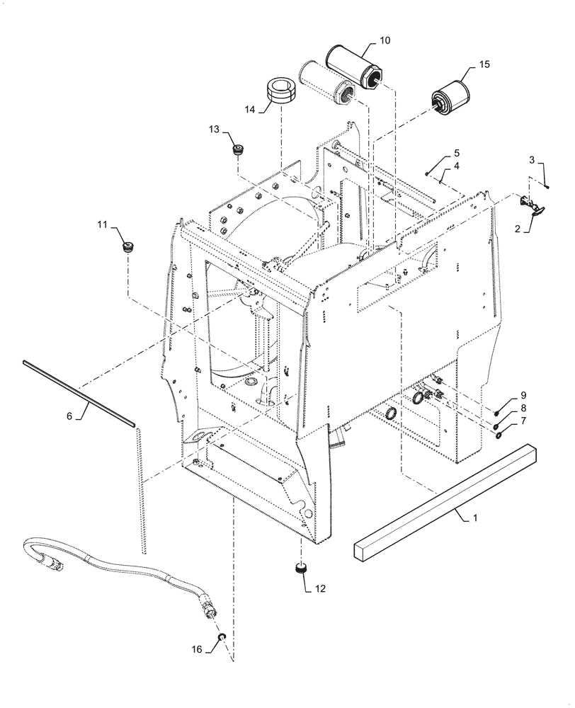 Схема запчастей Case 921G - (35.300.040[02]) - HYDRAULIC RESERVOIR FILTER (35) - HYDRAULIC SYSTEMS