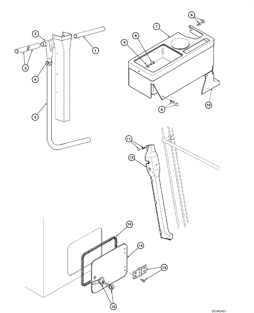Схема запчастей Case 865 - (09.38[00]) - CAB - INNER UPHOLSTERY LH/RH (09) - CHASSIS