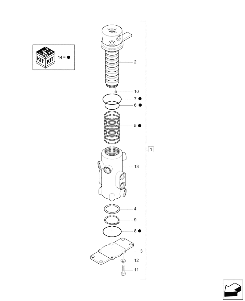 Схема запчастей Case CX26C - (35.354.010) - HYDRAULIC SWIVEL, COMPONENTS (35) - HYDRAULIC SYSTEMS