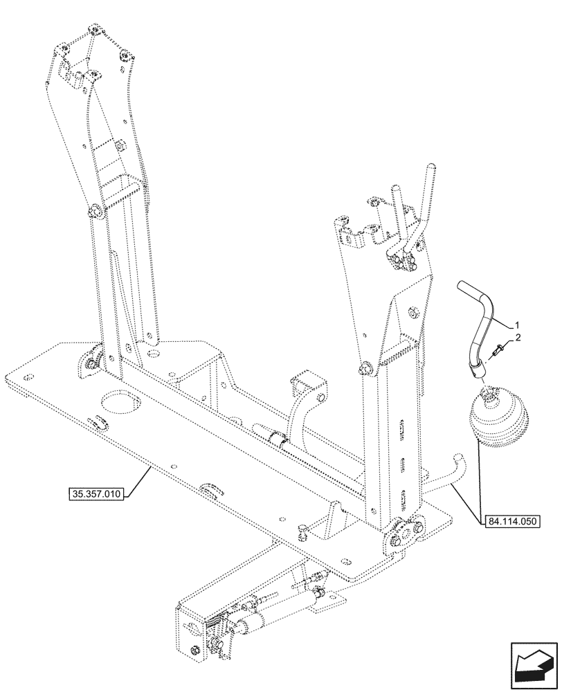 Схема запчастей Case 580N - (84.114.070) - VAR - 423078, 747669 - BOOM, TRANSPORT LOCK, MECHANICAL, CONTROLS, FOOT, LEVER, PILOT CONTROLS (84) - BOOMS, DIPPERS & BUCKETS