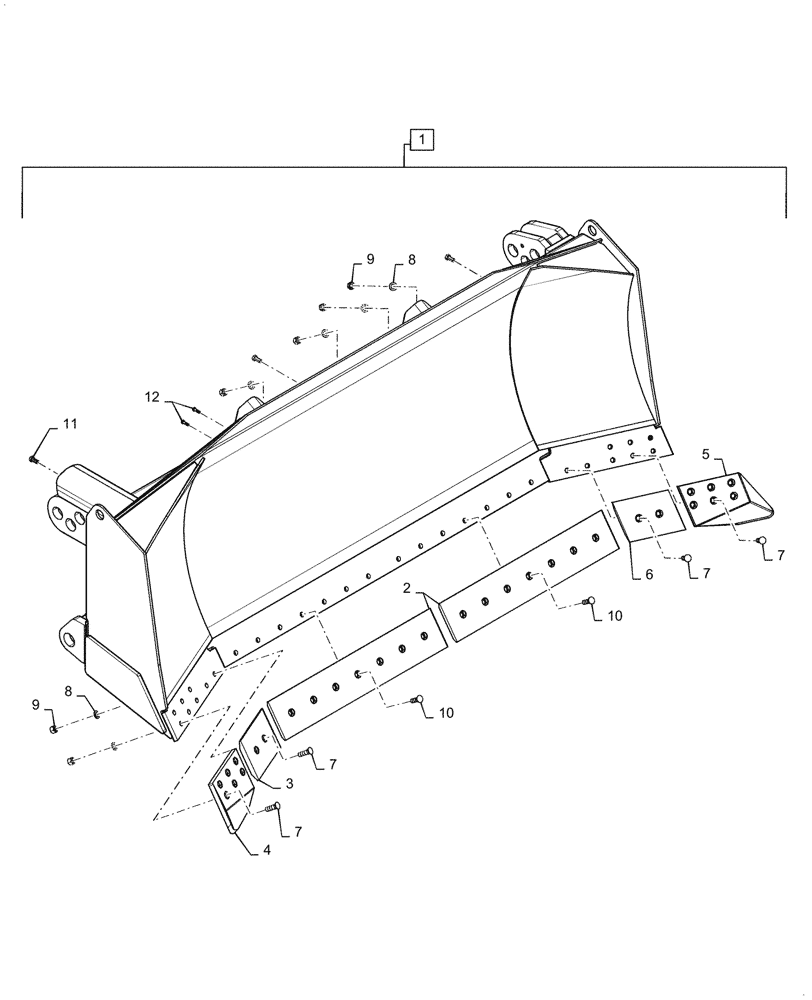 Схема запчастей Case 1650M XLT BD - (86.110.010) - VAR - 784614 - BULL BLADE HSU (86) - DOZER
