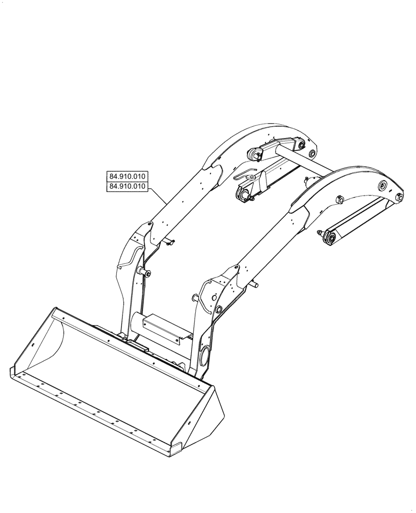 Схема запчастей Case TR340 - (84.000.00) - PICTORIAL INDEX - BOOMS, DIPPERS & BUCKET (84) - BOOMS, DIPPERS & BUCKETS