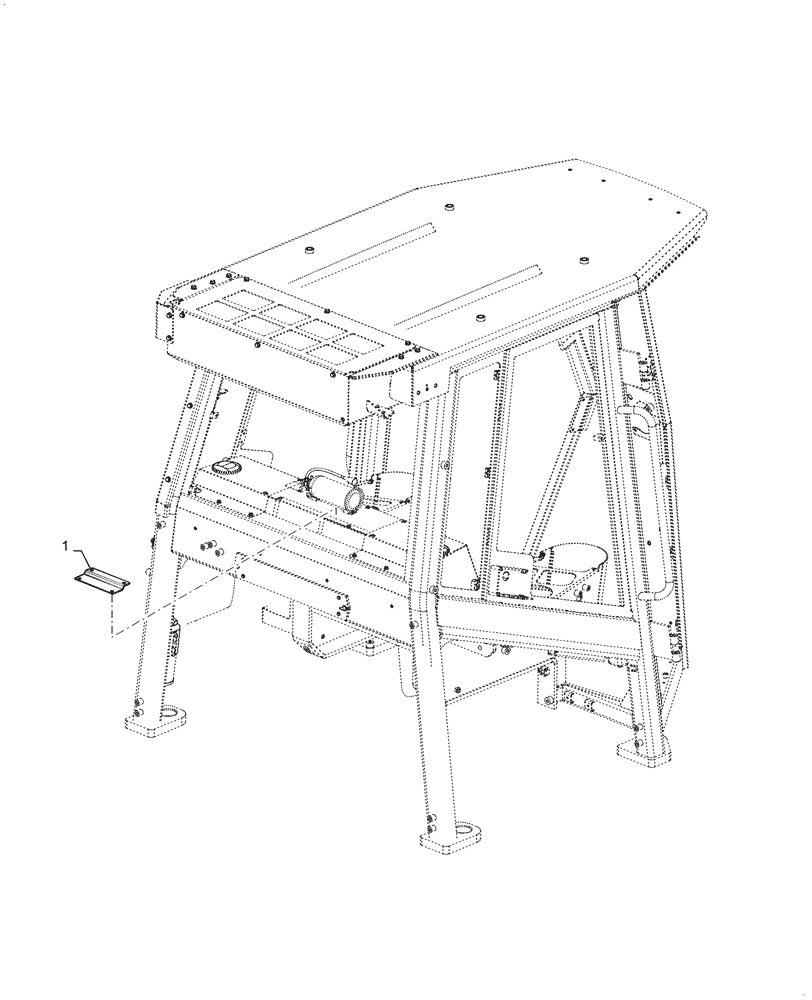 Схема запчастей Case 1650M XLT PAT - (90.114.010) - VAR - 482099 - EU, FIRE EXTINGUISHER, MOUNT (90) - PLATFORM, CAB, BODYWORK AND DECALS
