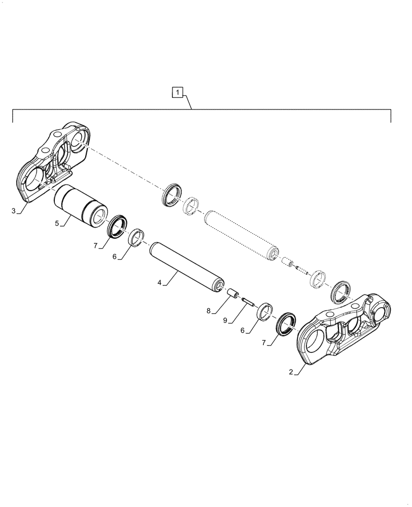 Схема запчастей Case 1650M XLT BD - (48.100.010) - KIT, TRACK LINK SALT (48) - TRACKS & TRACK SUSPENSION