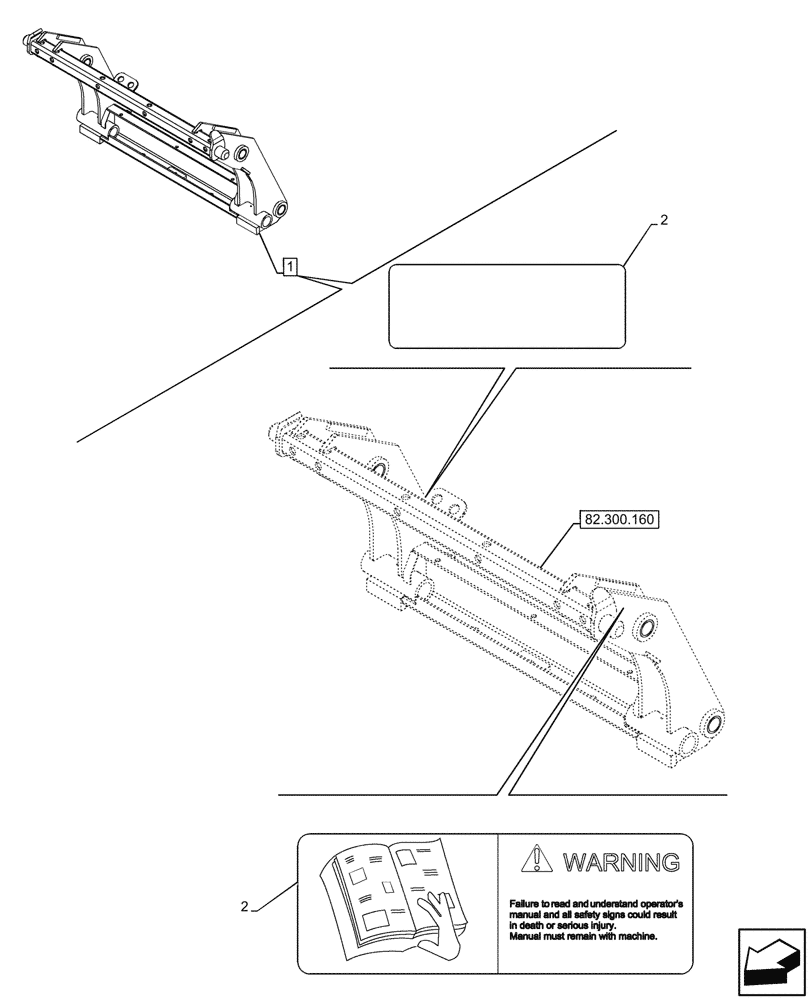 Схема запчастей Case 580SN WT - (90.108.029) - VAR - 423049 - QUICK COUPLER, COMPONENTS, WARNING DECAL (90) - PLATFORM, CAB, BODYWORK AND DECALS
