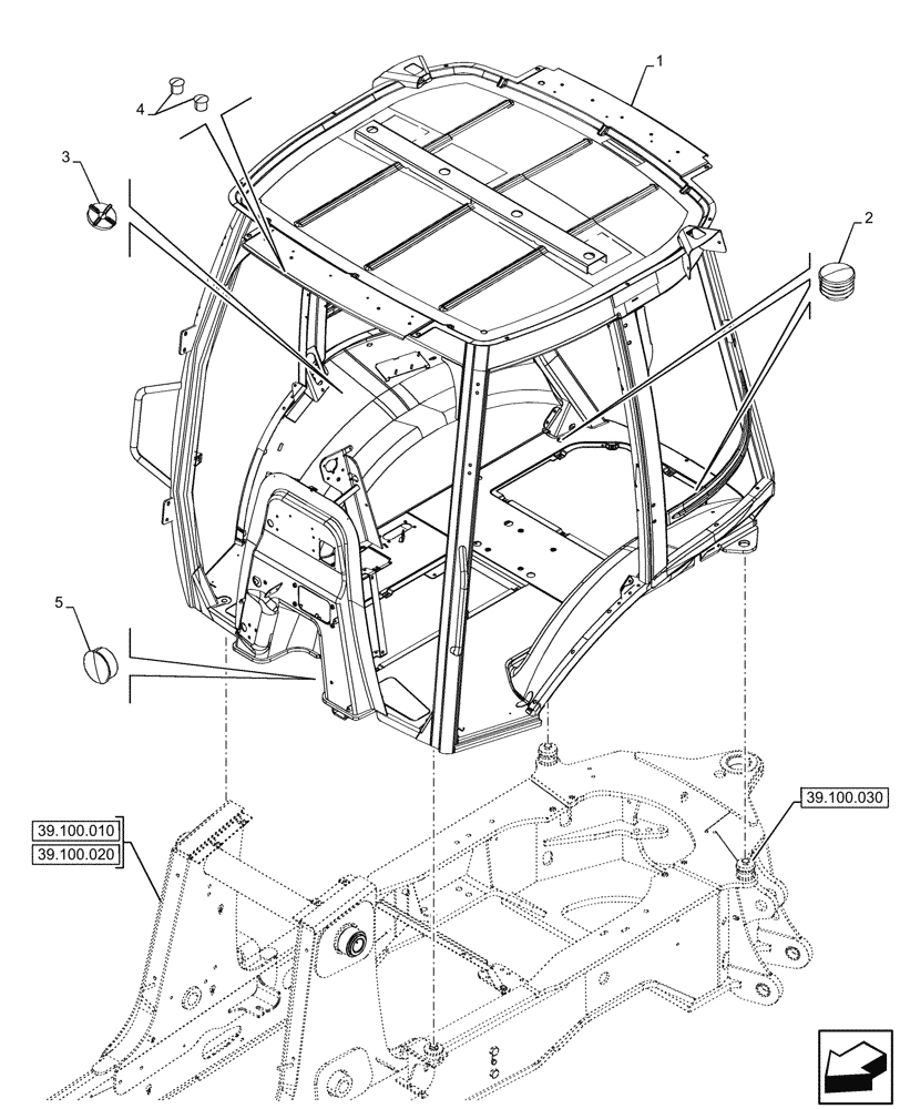 Схема запчастей Case 580N EP - (90.150.080) - VAR - 747853 - CAB, 2 DOOR, NARROW, FRAME (90) - PLATFORM, CAB, BODYWORK AND DECALS
