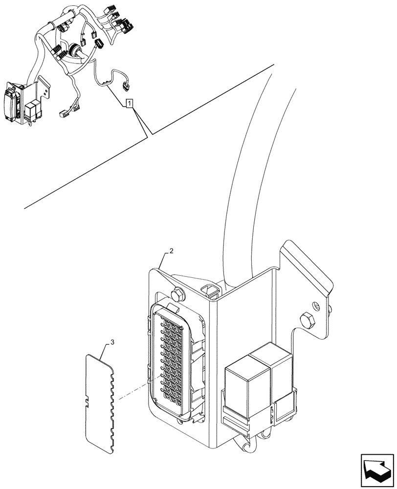Схема запчастей Case 580N EP - (90.108.041) - DECAL, CANOPY, POWERSHUTTLE, TRANSMISSION, FRONT CONSOLE, HARNESS W/O OPT (90) - PLATFORM, CAB, BODYWORK AND DECALS