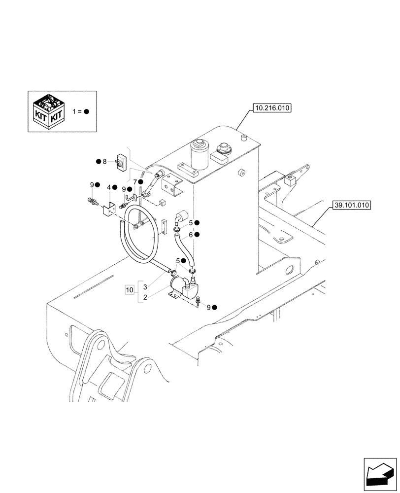 Схема запчастей Case CX57C - (55.011.020) - VAR - 747092 - FUEL TRANSFER PUMP (55) - ELECTRICAL SYSTEMS