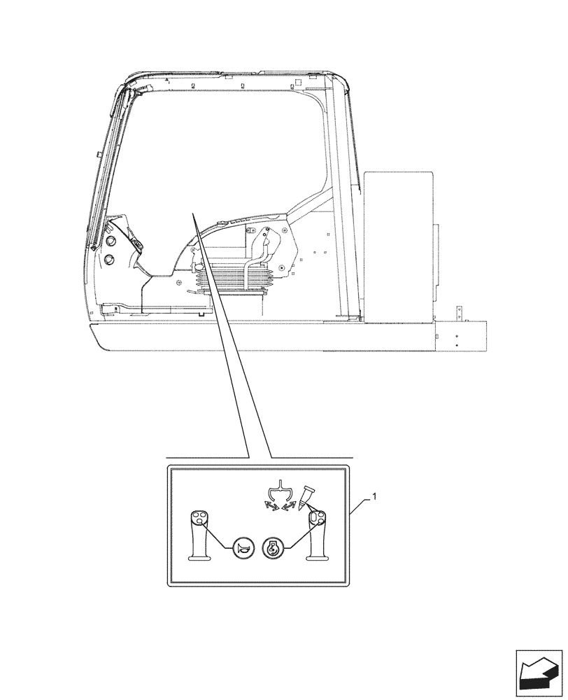 Схема запчастей Case CX750D RTC ME - (90.108.330) - VAR - 461865, 461868, 461869, 461871 - DECAL, CONTROLS, HAMMER CIRCUIT, W/ ELECTRICAL PROPORTIONAL CONTROL (90) - PLATFORM, CAB, BODYWORK AND DECALS