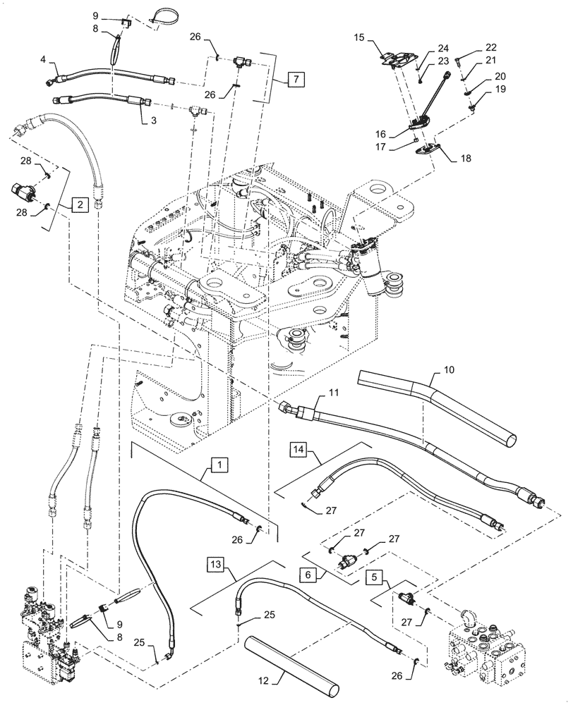 Схема запчастей Case 521G - (41.200.050[02]) - VAR - 482930 - STANDARD, STEERING - W/ JOYSTICK (41) - STEERING