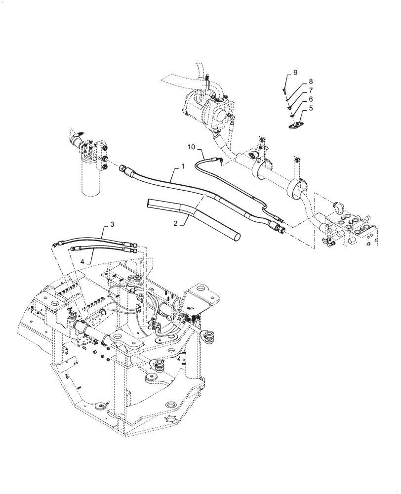 Схема запчастей Case 521G - (41.200.040) - VAR - 782442 - SECONDARY STEERING, NO JOYSTICK (41) - STEERING