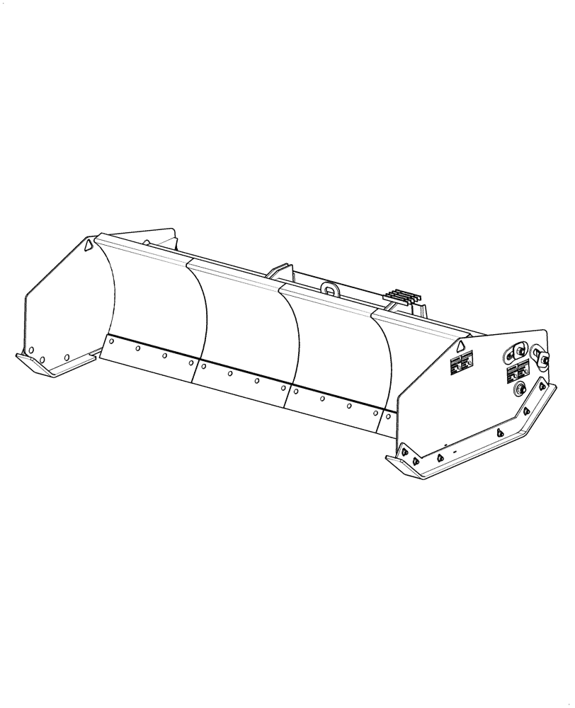 Схема запчастей Case 721F - (95.088.SPA[02]) - SNOW PUSHER ATTACHMENT,17 FT (95) - CE ATTACHMENTS