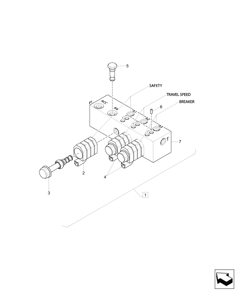 Схема запчастей Case CX57C - (35.357.040) - VAR - 747076, 747077 - SOLENOID VALVE, COMPONENTS (35) - HYDRAULIC SYSTEMS