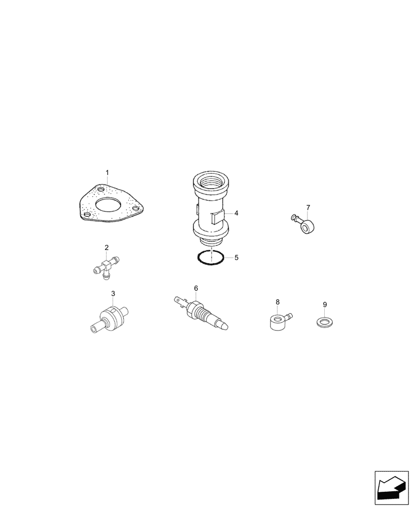 Схема запчастей Case CX17C - (88.100.010) - ENGINE, ACCESSORIES (88) - ACCESSORIES