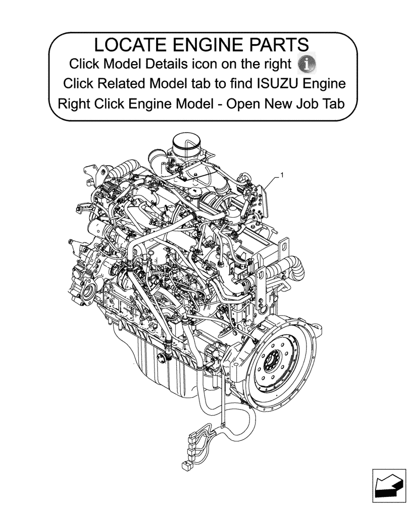 Схема запчастей Case CX750D RTC ME - (10.001.010) - STD + VAR - 488034 - ENGINE, ASSY (10) - ENGINE