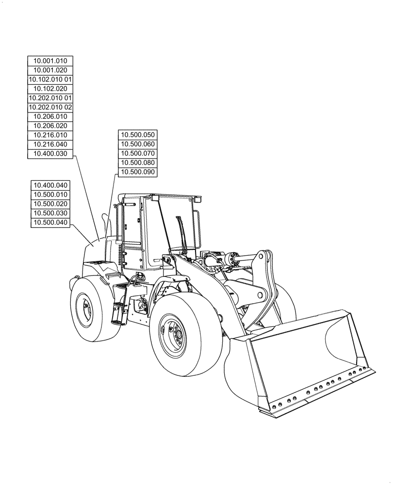Схема запчастей Case 721G - (10.000.00[01]) - SECTION INDEX - ENGINE (10) - ENGINE