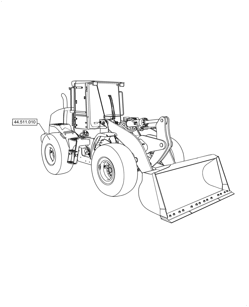 Схема запчастей Case 921G - (44.000.00[01]) - SECTION INDEX - WHEELS (44) - WHEELS