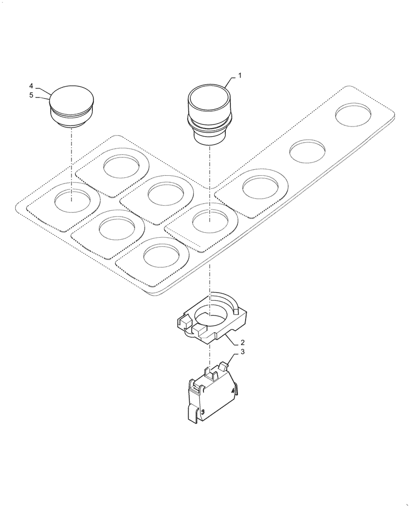 Схема запчастей Case DV209CD - (55.512.CS[01]) - CONTROL PANEL, LEFT SIDE - COMBI (55) - ELECTRICAL SYSTEMS