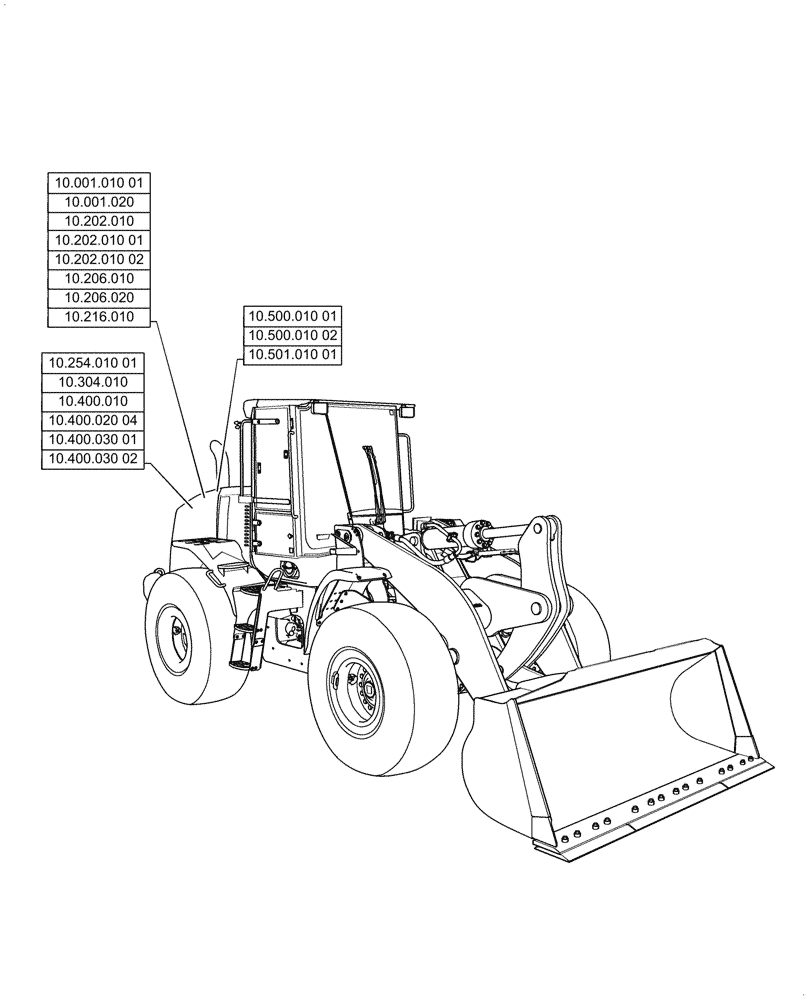 Схема запчастей Case 1021G - (10.000.00[01]) - SECTION INDEX - ENGINE (10) - ENGINE