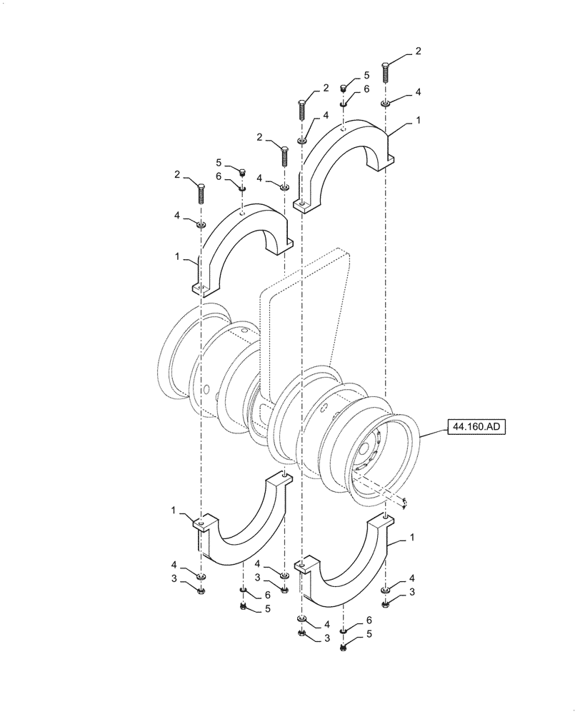 Схема запчастей Case DV210CD - (39.140.AM) - REAR, COUNTERWEIGHT - COMBI (39) - FRAMES AND BALLASTING