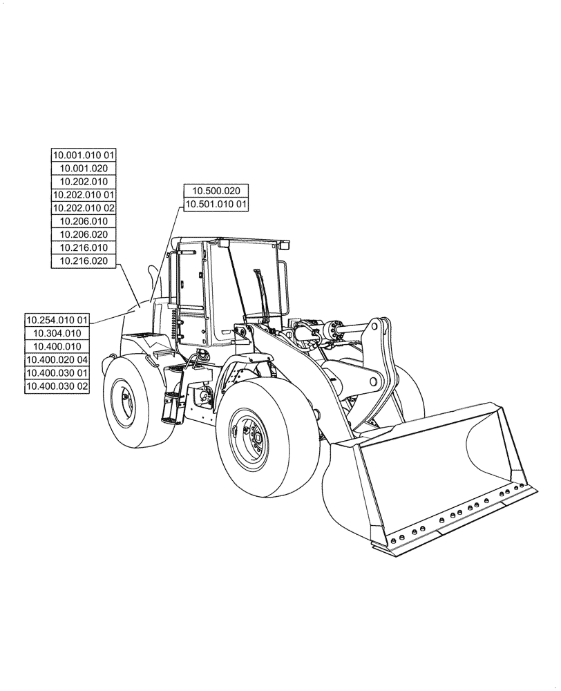 Схема запчастей Case 1121G - (10.000.00[01]) - SECTION INDEX - ENGINE (10) - ENGINE