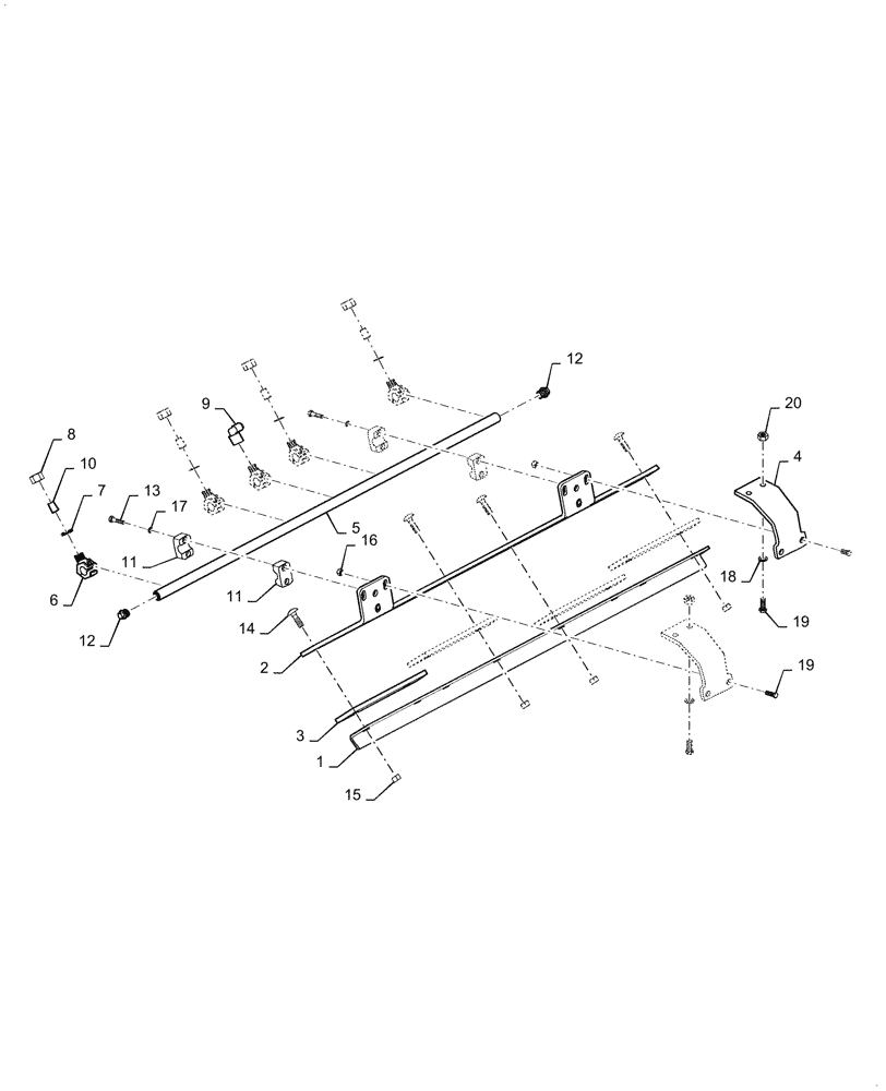 Схема запчастей Case DV23CC - (44.510.EA[21]) - TIRE SCRAPER (44) - WHEELS