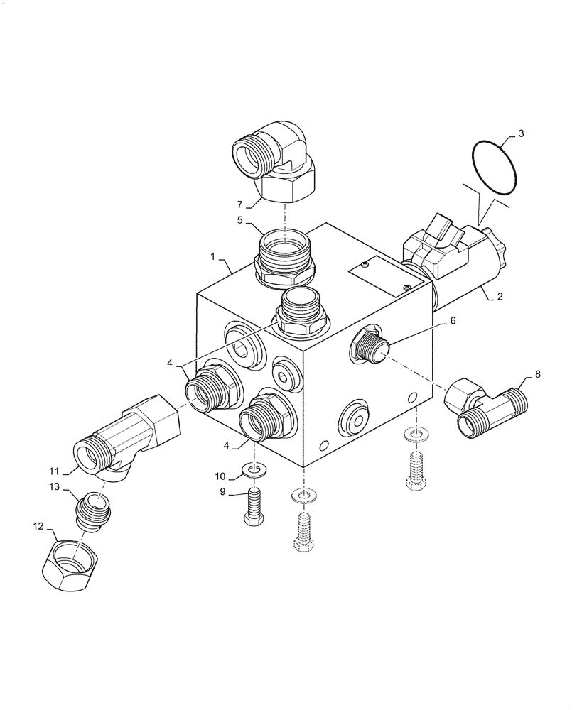 Схема запчастей Case DV23CC - (35.903.AD[01]) - VIBRATION CONTROL VALVE (35) - HYDRAULIC SYSTEMS
