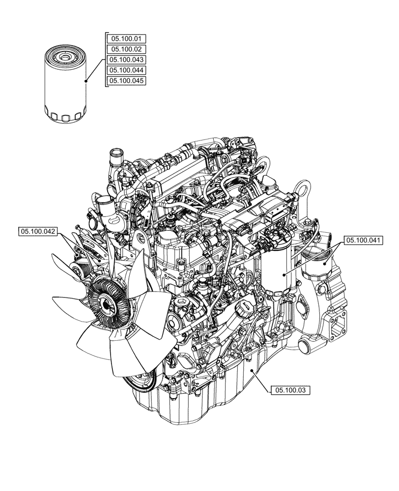 Схема запчастей Case 580SN - (05.000.00) - SECTION INDEX - SERVICE & MAINTENANCE (05) - SERVICE & MAINTENANCE