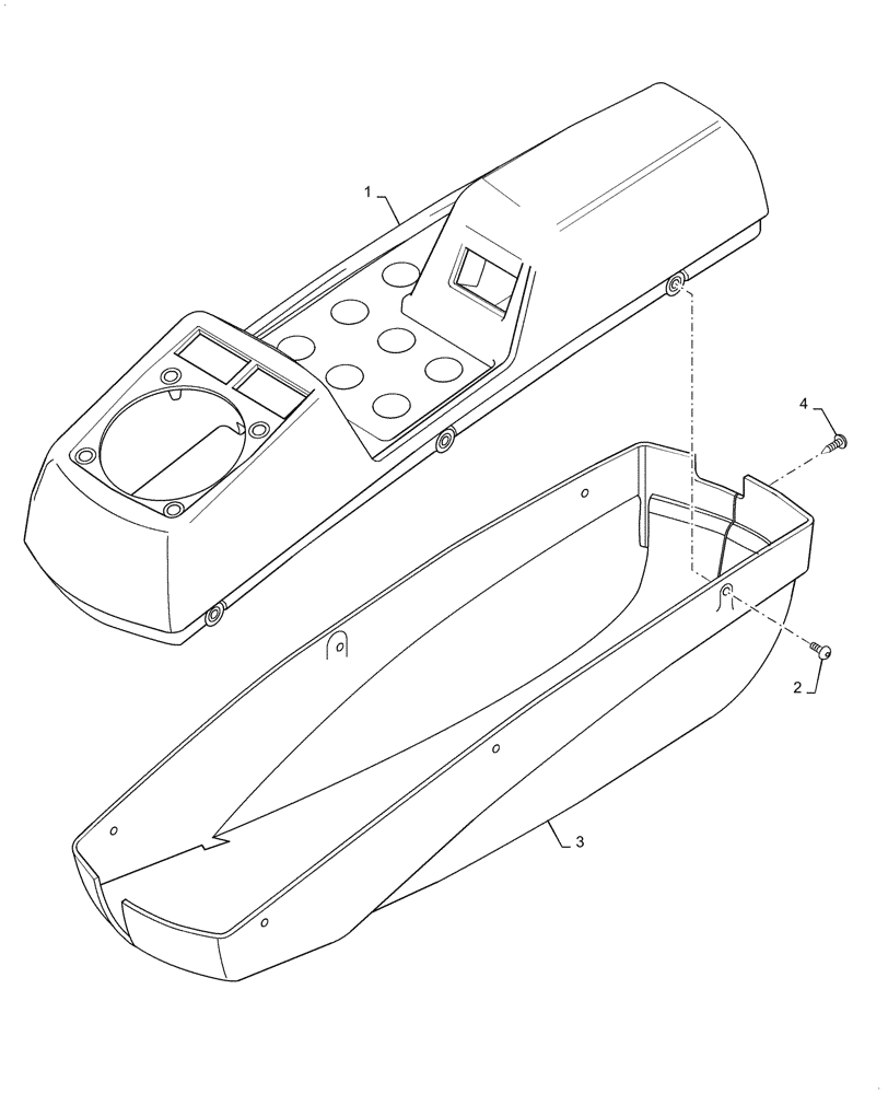 Схема запчастей Case DV209CD - (90.151.AN[01]) - CONSOLE, RH (90) - PLATFORM, CAB, BODYWORK AND DECALS