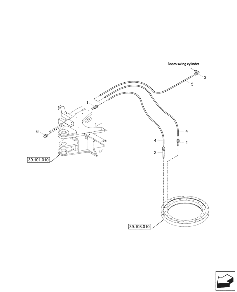 Схема запчастей Case CX33C - (71.460.010) - LUBRICATION LINE (71) - LUBRICATION SYSTEM