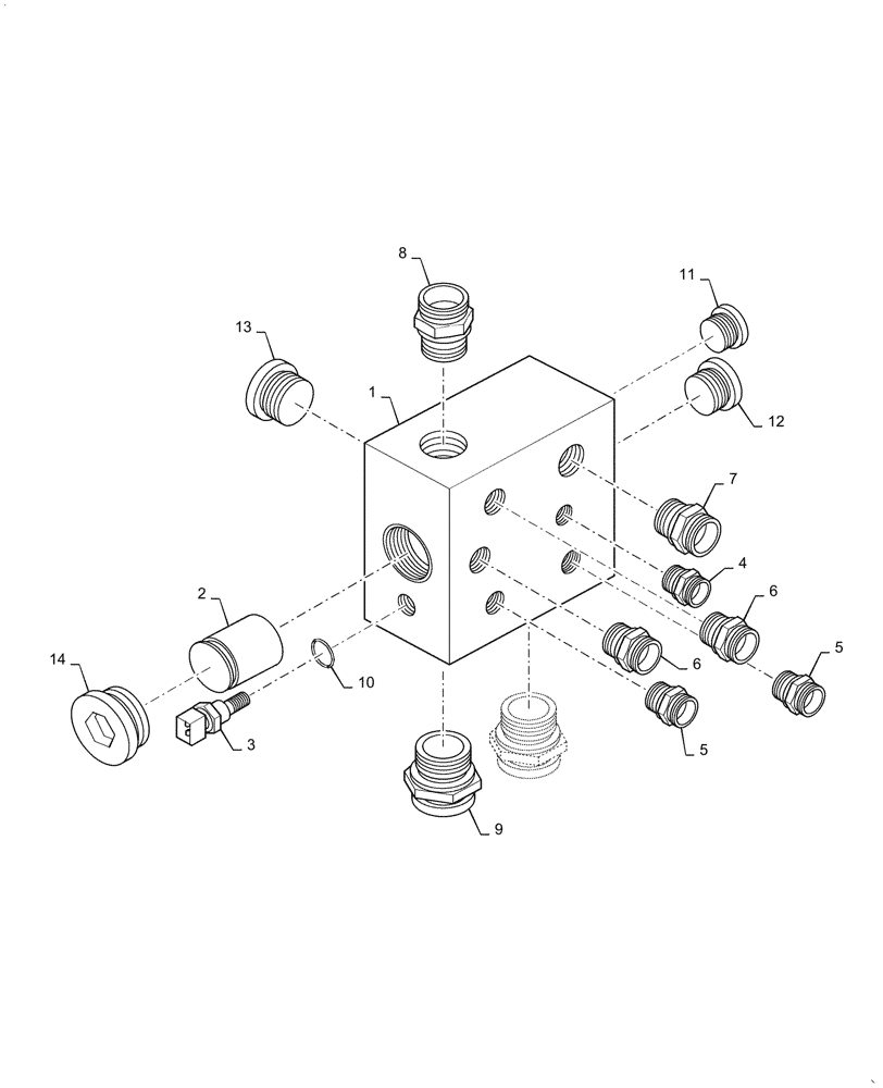 Схема запчастей Case DV210CD - (35.300.BC[01]) - HYDRAULIC OIL COOLER LINES (35) - HYDRAULIC SYSTEMS