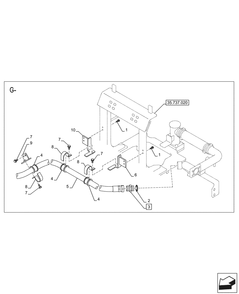 Схема запчастей Case CX750D RTC ME - (35.360.240) - VAR - 461865 - HAMMER CIRCUIT, W/ ELECTRICAL PROPORTIONAL CONTROL (35) - HYDRAULIC SYSTEMS