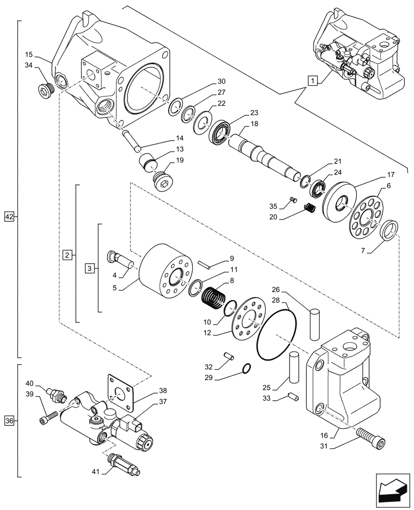 Схема запчастей Case CX750D RTC ME - (35.820.040) - FAN, RADIATOR, HYDRAULIC PUMP, COMPONENTS (35) - HYDRAULIC SYSTEMS