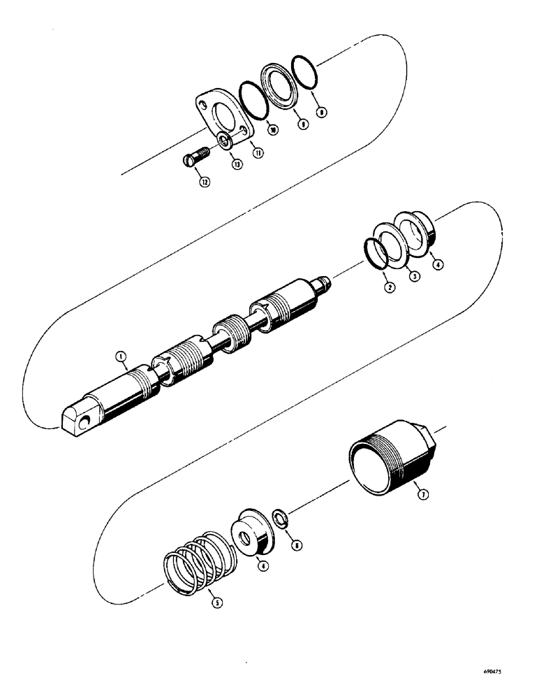 Схема запчастей Case W10C - (236) - DROTT CLAM SPOOLS, DOUBLE ACTING WITHOUT SOLENOID (08) - HYDRAULICS