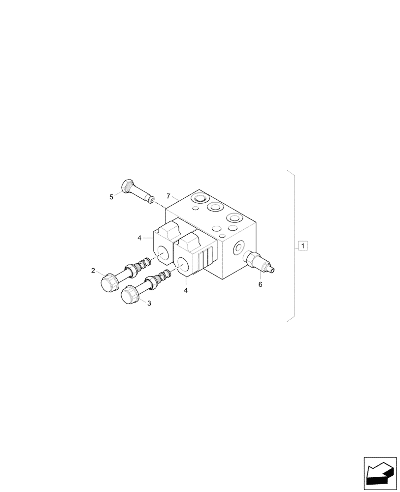 Схема запчастей Case CX33C - (35.357.060) - PILOT CONTROLS, SOLENOID VALVE, COMPONENTS (35) - HYDRAULIC SYSTEMS