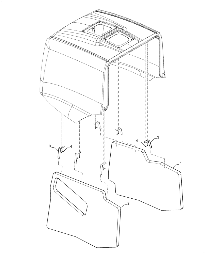Схема запчастей Case 721G - (90.100.090) - ENHANCED NOISE SUPPRESION (90) - PLATFORM, CAB, BODYWORK AND DECALS