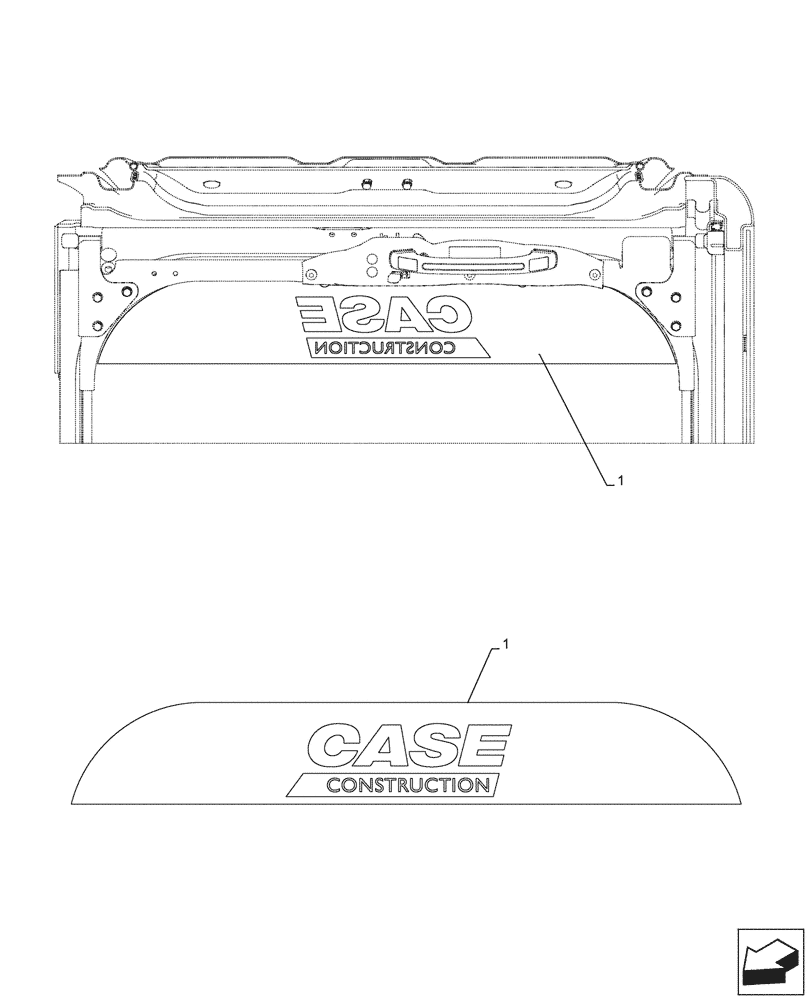 Схема запчастей Case CX290D LC MH - (90.108.720) - MODEL IDENTIFICATION DECAL (90) - PLATFORM, CAB, BODYWORK AND DECALS