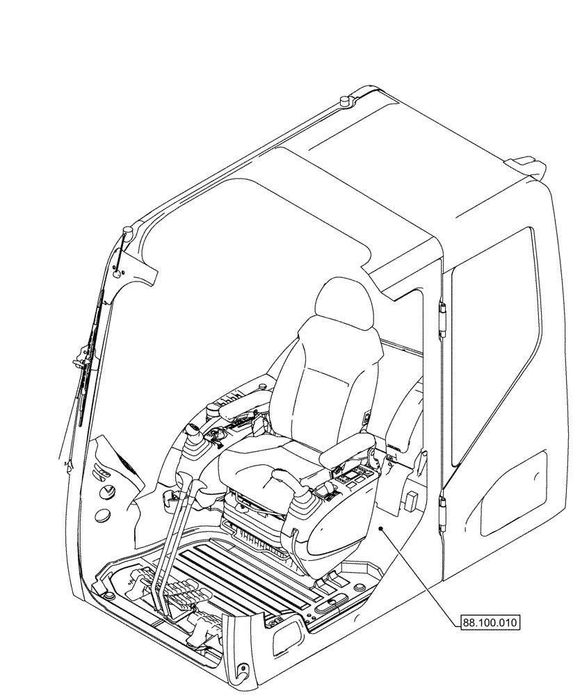 Схема запчастей Case CX290D LC SL - (88.000.00) - SECTION INDEX - ACCESSORIES (88) - ACCESSORIES