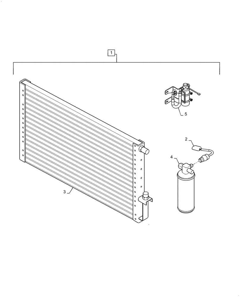 Схема запчастей Case SV216 - (50.200.04) - AIR CONDITIONER, CONDENSER, RECEIVER-DRYER (50) - CAB CLIMATE CONTROL